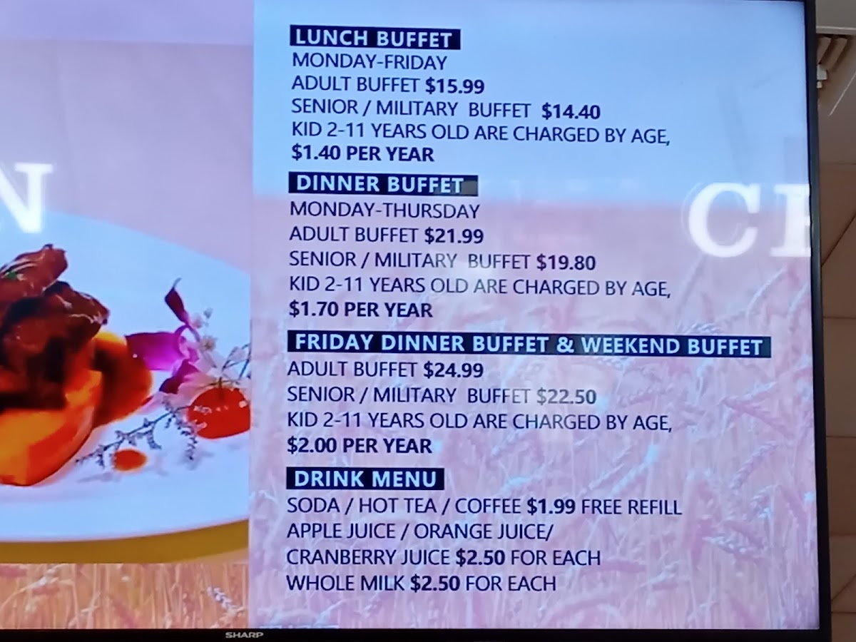 Harvest Buffet Menu - Image 2